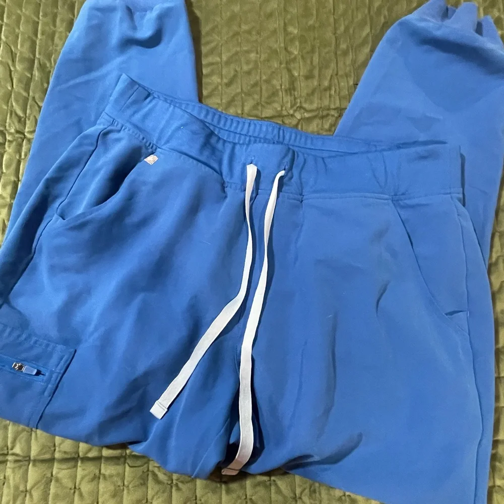 Figs Technical Collection blue‎ jogger scrubs size large